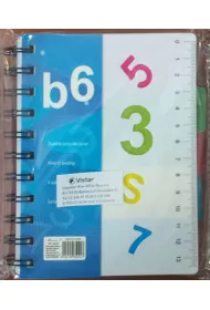 Notes na spirali B6 z registrami