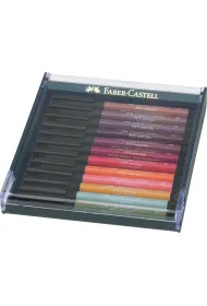 Faber-Castell Pisaki Pitt Artist Pen Brush Earth 12 szt.