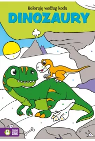 Koloruj� wed�ug kodu. Dinozaury