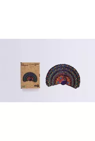 Puzzle drewniane eko 78 el. Luksusowy paw A4 PuzzleOK