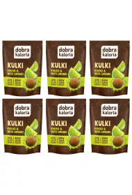 Dobra Kaloria Kulki Mocy kakao i nuta limonki zgrzewka 6 x 65 g