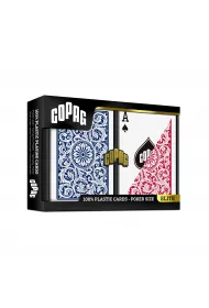 Copag Elite 1546, podwjny zestaw kart do gry, czerwony i niebieski