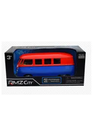 RMZ Volkswagen Samba Bus (matowy czerwony z niebieskim) 544025M(H) Daffi