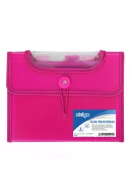 Strigo Teczka A4 z 6 przek�adkami V-file r�owa