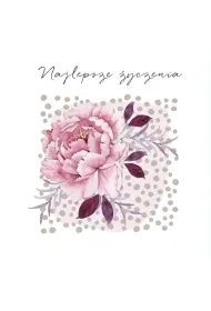 Clear Creations Karnet Swarovski kwadrat CL4504_PO Najlepsze �ycze