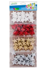 Craft with Fun Ozdoba dekoracyjna styropian Gwiazdki 4 kol 463625