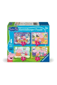 Puzzle dla dzieci 4w1 - Rodzinne chwile Peppy (12+16+20+24 el.) Ravensburger
