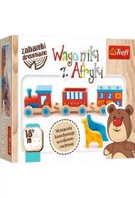 Zabawka drewniana. Wagoniki z Afryki Trefl