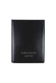 Biurfol Ok�adka pionowa na dokumenty ucznia czarna