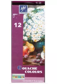 Titanum Farby gwasze w tubie 12 kolor�w