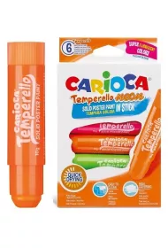 Carioca Farby w sztyfcie temperello neon 6 kolor�w