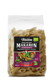 Vitaliana Makaron z razowej pszenicy durum penne 500 g Bio