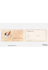 Stamp Zaproszenie + koperta Eleganckie dla doros�ych Style 14 10 szt.