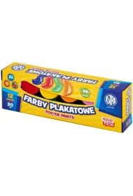 Farby plakatowe 12kol 20ml ASTRA