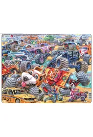 Puzzle 35 el. Wy�cig Monster Truck�w Larsen