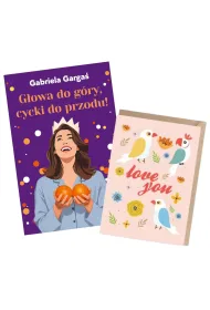 Pakiet: G�owa do g�ry, cycki do przodu!, Kartka okoliczno�ciowa Papu�ki, eko koperta K029