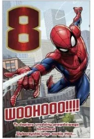 Kukartka Karnet Disney 8 Urodziny Spider Man (11,5x18cm) DHS-015