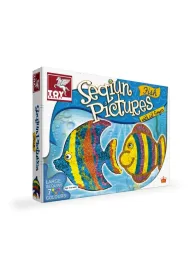 ZDOBIENIE CEKINAMI, RYBKI - Sequin Pictures, Fish. Toy Kraft *