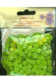 Cekiny pastelowe Paula trawiaste 7mm 12g (CE-6B23)