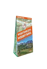 Montenegro Mountains G�ry Czarnog�ry trekking map 1:65 000 laminat 2024