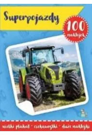 Super pojazdy. 100 naklejek z plakatem
