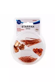 Starpak Akcesoria biurowe miedziane 100 szt.