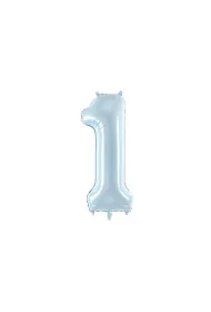 PartyDeco Balon foliowy 1 jasny niebieski 72cm
