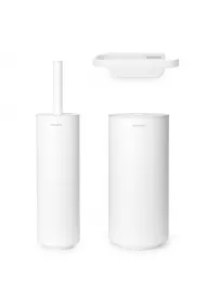 Brabantia Zestaw trzech akcesoriw toaletowych MindSet Fresh White 303920 biay