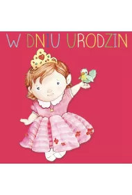 Clear Creations Karnet kwadrat CL4212_PO Urodziny Ksi�niczka