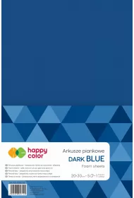 Happy Color Arkusze piankowe A4, granatowe, 5 arkuszy 5 szt.