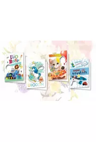 Top Graphic Karnet B6 brokatowany z nalepk� MIX 10 szt.