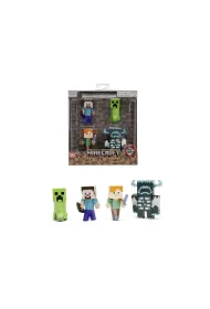 Figurki Jada Minecraft metalowe 6,5cm 4 sztuki