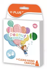 Y-Plus Kredki wiecowe Peanut Pastel 12 szt.