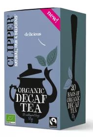 Clipper Herbata czarna bezkofeinowa fair trade 20 x 2,5 g Bio