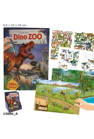 Zestaw kreatywny z naklejkami Dino ZOO 13606A