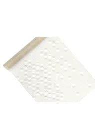 PartyDeco Organza z nadrukiem bia�a 0,48x9m