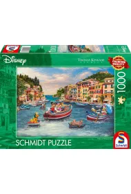 Puzzle 1000 T.Kinkade PQ Myszka Miki & Minnie Wakacje we W�oszech Disney 114003 Schmidt