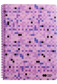 Happy Color Ko�onotatnik PIXI VIOLET, B5, 80g, 80 kartek w kratk� kratka 80 kartek