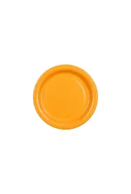 PartyDeco Talerzyki papierowe jasny pomara�czowy 18cm