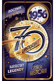 AbCard Kartka okoliczno�ciowa Urodziny 70