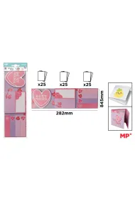 Mp Main Paper Karteczki samoprzylepne indeksuj�ce BESTIE SQUAD 7x25szt/blister MP PN164-14