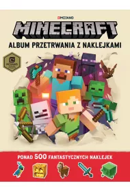Minecraft Album przetrwania z naklejkami