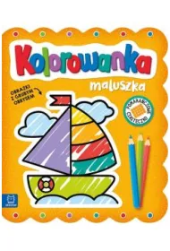 KOLOROWANKA MALUSZKA. OBRAZKI Z GRUBYM OBRYSEM. POMARA�CZOWE CIASTECZKO