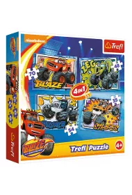 Puzzle 4w1 Blaze i jego przyjaciele Trefl