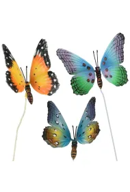 ProGarden Dekoracja ogrodowa do wbicia Motyl 3 szt.