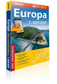 Europa Atlas Samochodowy 1:800 000 (2017/2018)