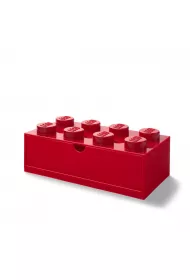 Szufladka na biurko klocek LEGO Brick 8 Czerwona