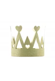 PartyDeco Korona Sweet Love z�oty