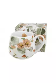 Duo Sp. z o.o. Porcelanowy kubek baryka Autumn flowers 430 ml