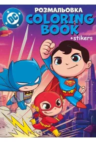 Kolorowanie z naklejkami WB Super Friends
